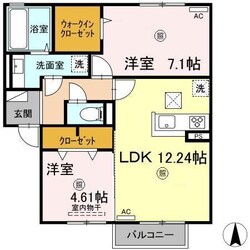 D-room桜　Ⅱ棟の物件間取画像